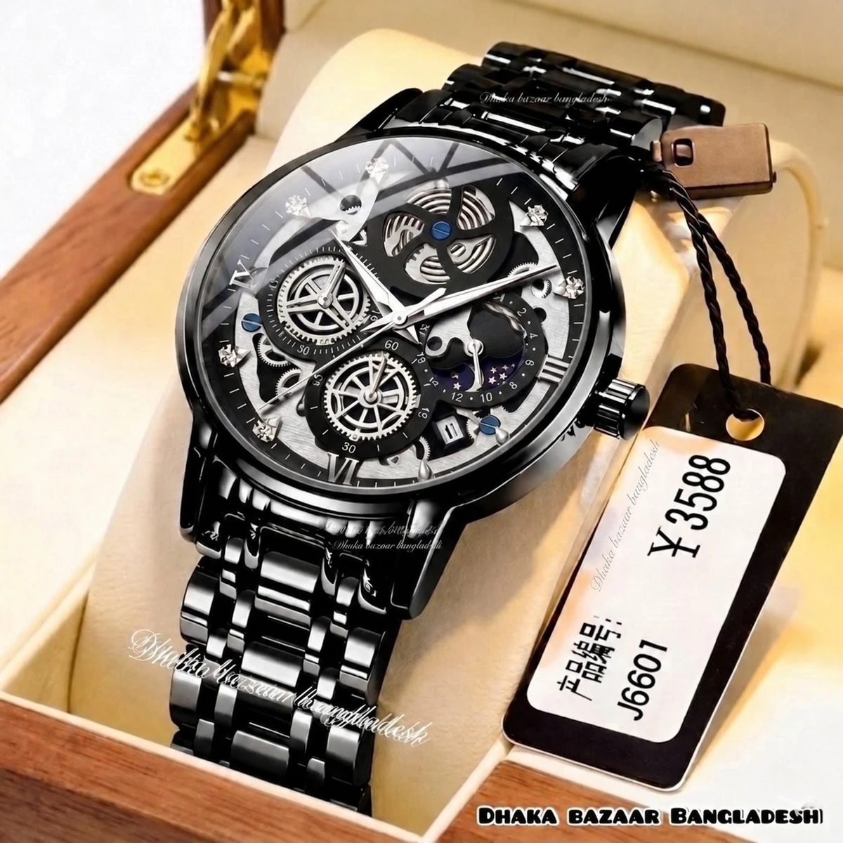 3352 BOSS OliveZ নতুন ডিজাইনের পুরুষদের জন্য ঘড়ি BLACK
