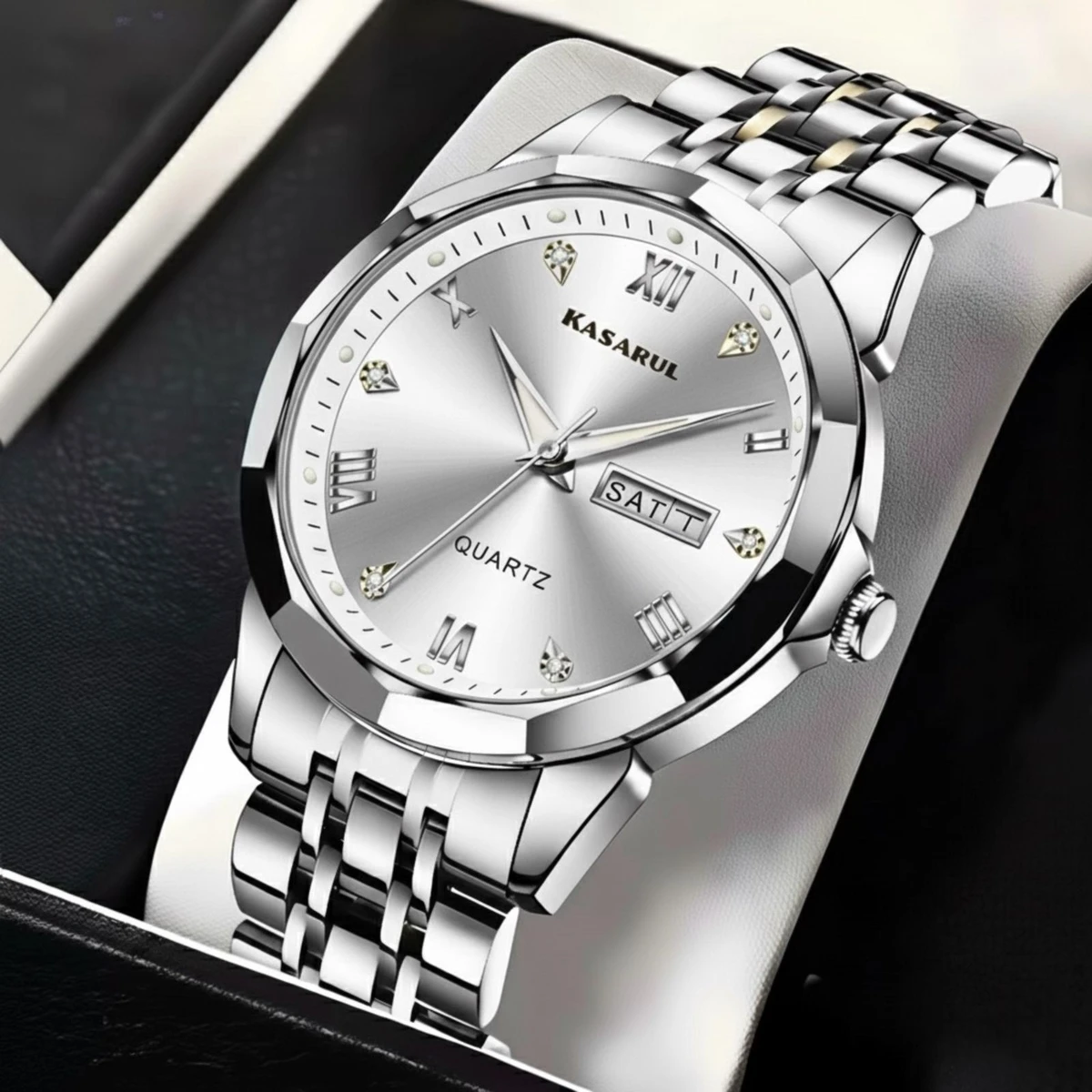 KASARULSZ KAZ নতুন ডিজাইনের পুরুষদের জন্য ঘড়ি WHITE