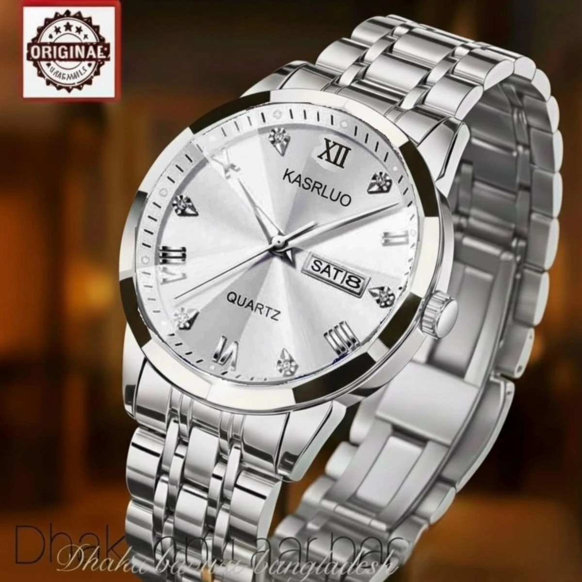 KAS MAN নতুন ডিজাইনের পুরুষদের জন্য ঘড়ি  WHITE