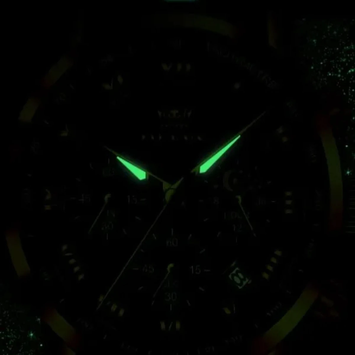 3352 OliveZ নতুন ডিজাইনের পুরুষদের জন্য ঘড়ি SILVER GOLDEN BLACK