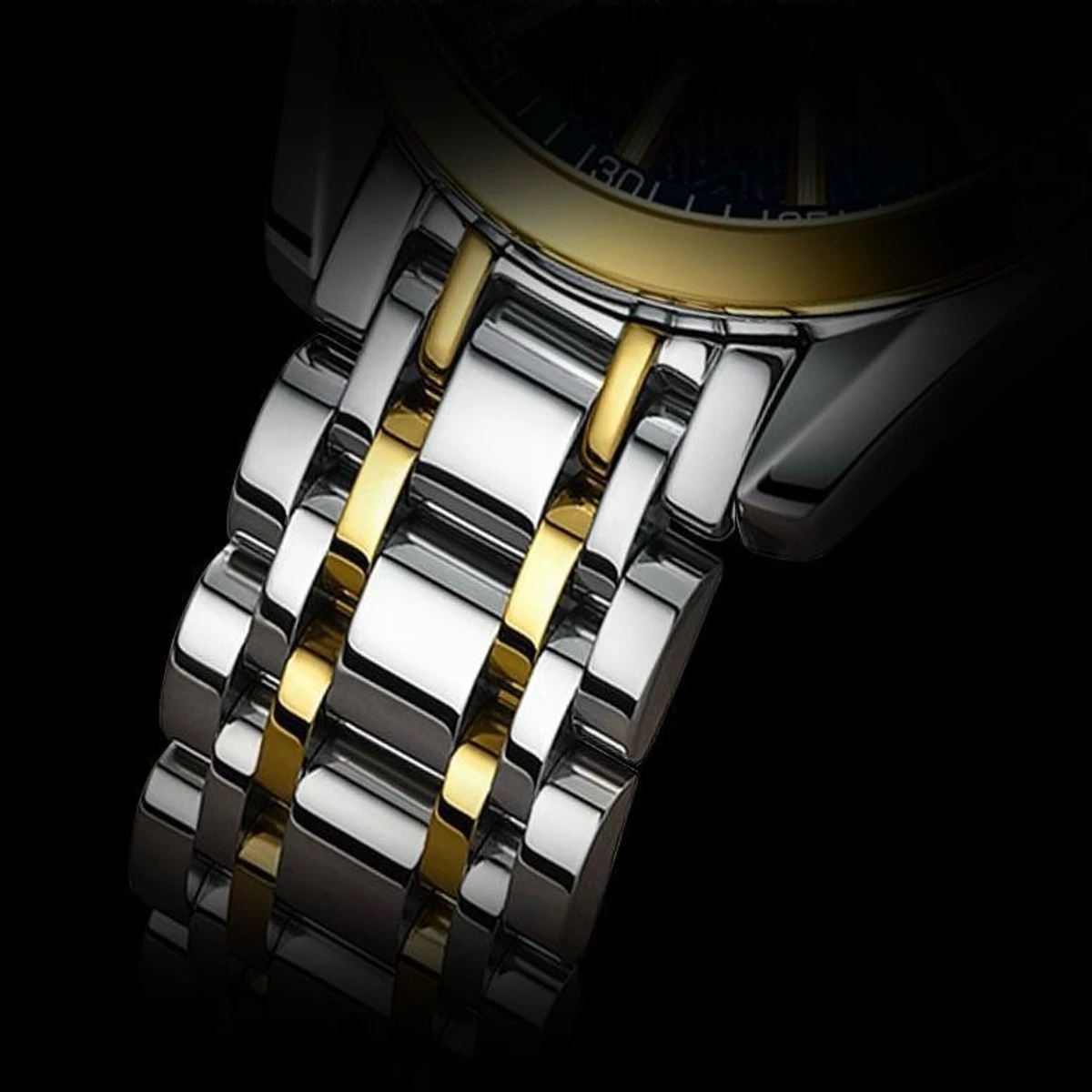 PEO 545 নতুন ডিজাইনের পুরুষদের জন্য ঘড়ি SILVER GOLDEN BLACK